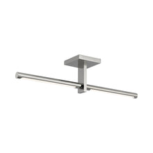 Load image into Gallery viewer, Axis LED Linear Flush Mount Ceiling Light in Polished Nickel.