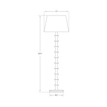 Load image into Gallery viewer, Bamboo Floor Lamp - line drawing.