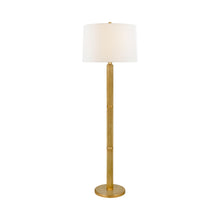 Load image into Gallery viewer, Barrett Floor Lamp in Natural Brass.