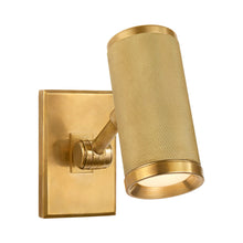 Load image into Gallery viewer, Barrett LED Mini Wall Light in Natural Brass.
