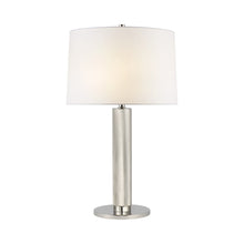 Load image into Gallery viewer, Barrett Table Lamp in Polished Nickel.
