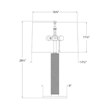 Load image into Gallery viewer, Barrett Table Lamp - line drawing.