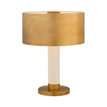 Load image into Gallery viewer, Barton LED Table Lamp in Natural Brass.