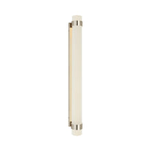 Load image into Gallery viewer, Barton Vertical LED Bath Wall Light in Polished Nickel (Grande).