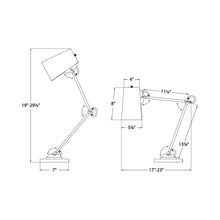 Load image into Gallery viewer, Benton Table Lamp - line drawing.
