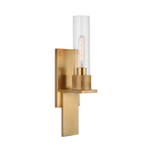 Load image into Gallery viewer, Beza Bath Wall Light in Antique Brass.