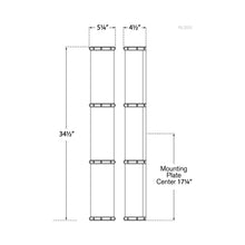 Load image into Gallery viewer, Bleeker LED Bath Wall Light - line drawing.