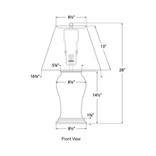 Load image into Gallery viewer, Blythe Table Lamp - line drawing.