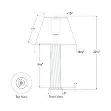 Load image into Gallery viewer, Bouquet Table Lamp - line drawing.