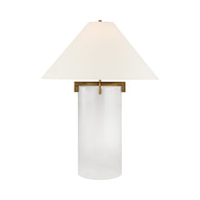Load image into Gallery viewer, Brooks Table Lamp in Gilded Iron.