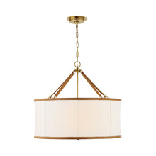 Load image into Gallery viewer, Broomfield Pendant Light in Natural Brass (Large).