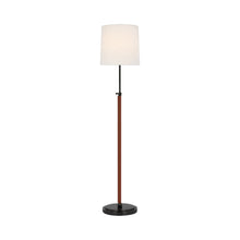 Load image into Gallery viewer, Bryant Floor Lamp in Bronze/Saddle Leather (Wrapped).