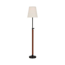 Load image into Gallery viewer, Bryant Table Lamp in Bronze/Saddle Leather/Wrapped (6-Inch).