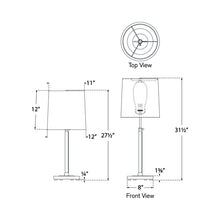 Load image into Gallery viewer, Bryant Table Lamp - line drawing.