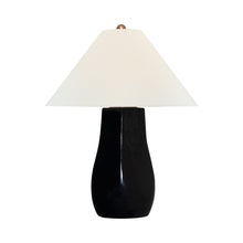 Load image into Gallery viewer, Cabazon Table Lamp in Raven Black (24.75-Inch).