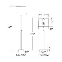 Load image into Gallery viewer, Cadmus Floor Lamp - line drawing.