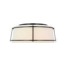 Load image into Gallery viewer, Callaway LED Flush Mount Ceiling Light in Bronze (17.25-Inch).