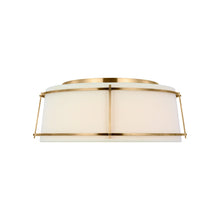 Load image into Gallery viewer, Callaway LED Flush Mount Ceiling Light in Hand-Rubbed Antique Brass (17.25-Inch).