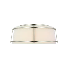 Load image into Gallery viewer, Callaway LED Flush Mount Ceiling Light in Polished Nickel (17.25-Inch).