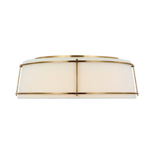 Load image into Gallery viewer, Callaway LED Flush Mount Ceiling Light in Hand-Rubbed Antique Brass (22.25-Inch).