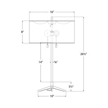 Load image into Gallery viewer, Caron Table Lamp - line drawing.