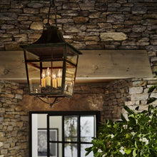 Load image into Gallery viewer, Carrington Outdoor Pendant Light in Outside Area.