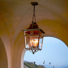 Load image into Gallery viewer, Carrington Outdoor Pendant Light in Outside Area.