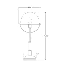 Load image into Gallery viewer, Carthage Table Lamp - line drawing.