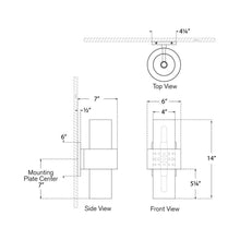 Load image into Gallery viewer, Chalmette Wall Light - line drawing.