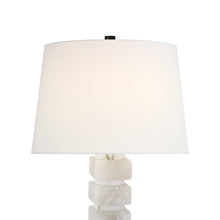 Load image into Gallery viewer, Chunky Square Table Lamp in Detail.