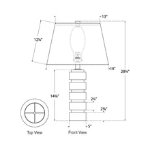 Load image into Gallery viewer, Chunky Table Lamp - line drawing.