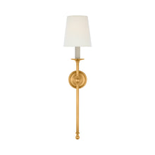 Load image into Gallery viewer, Classic Tail Wall Light in Antique-Burnished Brass (Round).