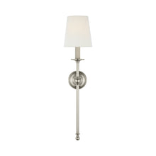 Load image into Gallery viewer, Classic Tail Wall Light in Polished Nickel (Round).