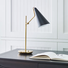 Load image into Gallery viewer, Clemente Table Lamp in living room.
