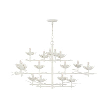 Load image into Gallery viewer, Clementine Chandelier in Plaster White (3-Tier).