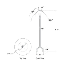 Load image into Gallery viewer, Clifford Floor Lamp - line drawing.