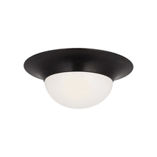 Load image into Gallery viewer, Cluny LED Flush Mount Ceiling Light in Bronze (18-Inch).