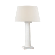 Load image into Gallery viewer, Colonne Table Lamp in Glossy White Crackle.
