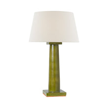 Load image into Gallery viewer, Colonne Table Lamp in Moss Green.