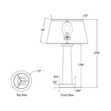 Load image into Gallery viewer, Colonne Table Lamp - line drawing.