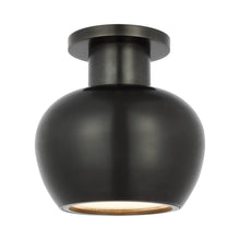 Load image into Gallery viewer, Comtesse LED Flush Mount Ceiling Light in Bronze.
