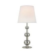 Load image into Gallery viewer, Comtesse Triple Table Lamp in Polished Nickel.