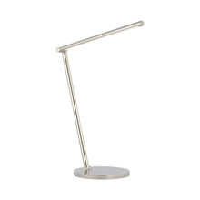 Load image into Gallery viewer, Cona LED Table Lamp in Polished Nickel.