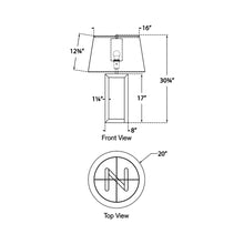 Load image into Gallery viewer, Concorde Table Lamp - line drawing.