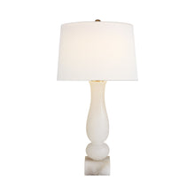 Load image into Gallery viewer, Contemporary Table Lamp in Alabaster.
