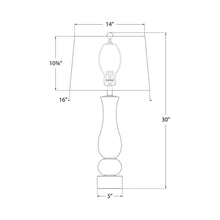 Load image into Gallery viewer, Contemporary Table Lamp - line drawing.