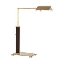 Load image into Gallery viewer, Copse Table Lamp in Antique Brass/Dark Walnut.