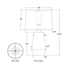 Load image into Gallery viewer, Corfu Table Lamp - line drawing.
