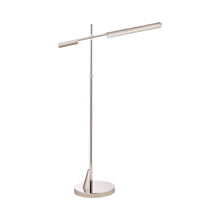 Load image into Gallery viewer, Daley LED Floor Lamp in Polished Nickel.