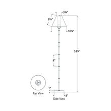 Load image into Gallery viewer, Dalfern Floor Lamp - line drawing.